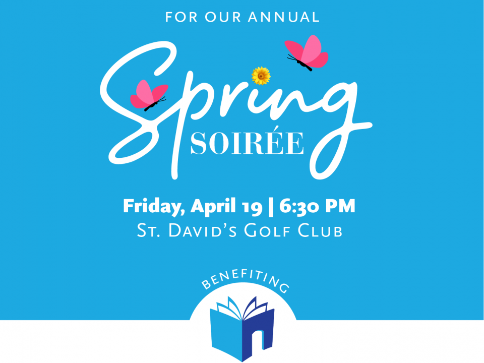 save the date for the spring soiree on April 19