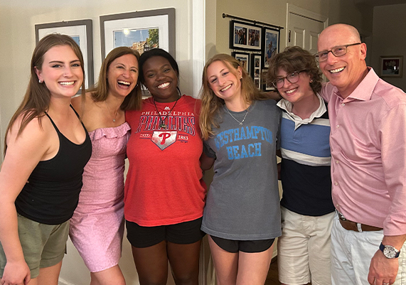 Graduation Dinner at the Kaplan's House