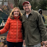 Laura and Ed at Leaf Raking